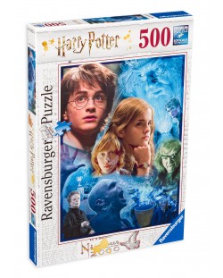 Slagalica Ravensburger od 500 dijelova - Harry Potter u Hogwartsu
