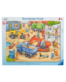 Slagalica Ravensburger od 40 dijelova - Veliki građevinski strojevi