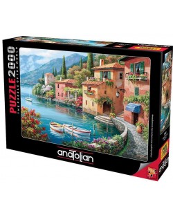 Puzzle Anatolian od 2000 dijelova - Selo na jezeru 