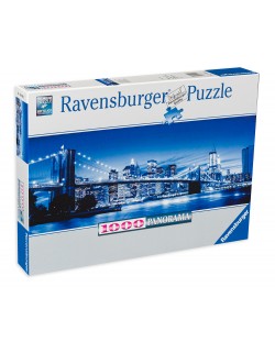 Panoramska slagalica Ravensburger od 1000 dijelova - Svijetli New York