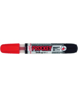 Permanentni marker Uni Prockey - PM-225F, na bazi vode, 1.4-2.0 mm и 3.7 mm, crveni
