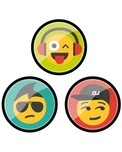 Ukrasi za ruksak Nikidom Roller Up - Emoji