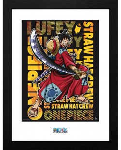 Plakat s okvirom GB eye Animation: One Piece - Luffy in Wano