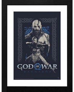 Plakat s okvirom GB eye Games: God of War - Kratos and Atreus