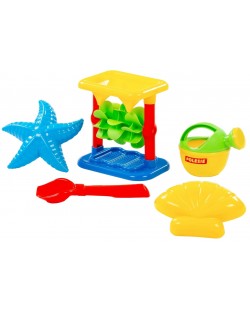 Set za plažu Polesie Toys - Mlin, 5 dijelova, asortiman