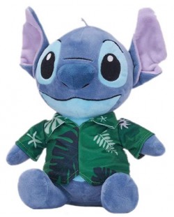 Plišana igračka Disney - Stitch sa zelenom havajskom košuljom, 30 cm