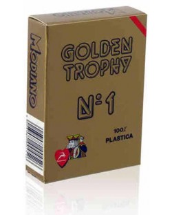 Plastične karte za igranje Golden Trophy - crna pozadina