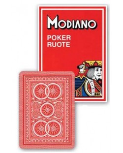 Poker karte Modiano Poker Ruote - crvene poleđine