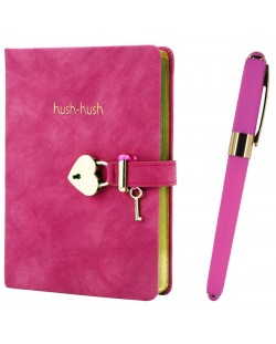 Poklon set Victoria's Journals - Hush Hush, rozi, 2 dijela, u kutiji