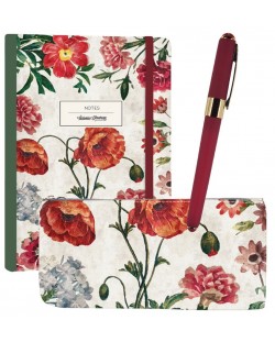 Poklon set Victoria's Journals - Poppy, 3 dijela, u kutiji
