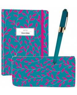 Poklon set Victoria's Journals - Carisma blue, 3 dijela, u kutiji