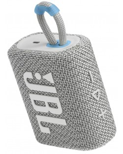 Prijenosni zvučnik JBL - Go 3 Eco, bijelo/sivi