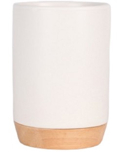 Držač četkica za zube Inter Ceramic - Бейли, 7 x 10 cm, bijeli
