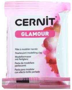 Polimerna glina Cernit Glamour - Plava, 56 g