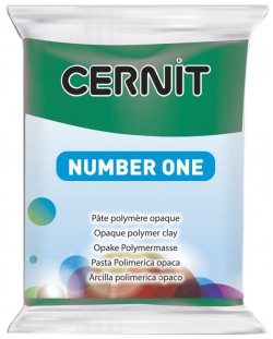 Polimerna glina Cernit №1 - Smaragd, 56 g