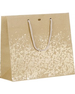 Poklon vrećica Giftpack - 25 x 10 x 22 cm, smeđa i zlatna