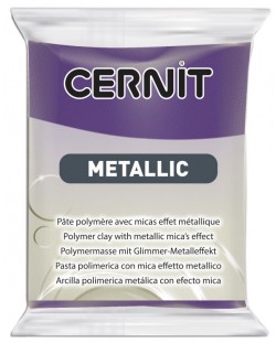 Polimerna glina Cernit Metallic - Ljubičasta, 56 g