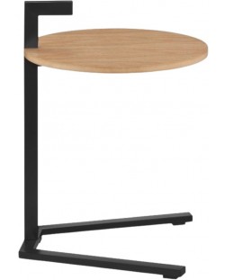 Pomoćni stol Kela - OAK,drvo i crni mat