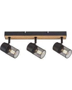 Luster Rabalux - Metta 71153, IP20, 230V, E14, 3x40W, crno s hrastom