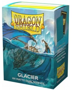 Štitnici za kartice Dragon Shield Dual Sleeves - Matte Glacier (100 komada)