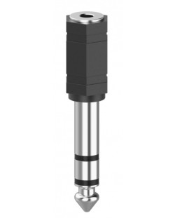 Adapter Hama - 3.5 mm/6.3 mm, crni