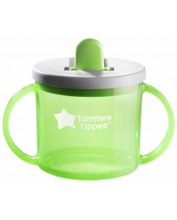 Prijelazna čaša Tommee Tippee - First cup, 4 m+, 190 ml, zelena