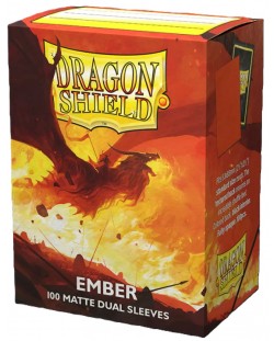 Štitnici za kartice Dragon Shield Dual Sleeves - Matte Ember (100 komada)