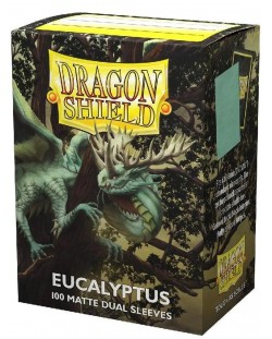 Štitnici za kartice Dragon Shield Dual Sleeves - Matte Eucalyptus (100 komada)