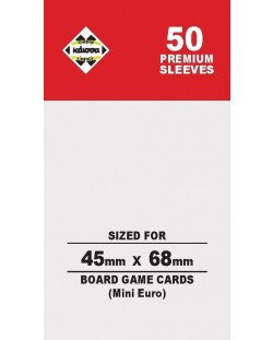 Štitnici za kartice Kaissa Premium Sleeves 45 x 68 (Mini Euro) - 50 kom.