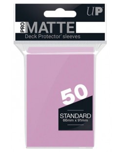 Štitnici za karte Ultra Pro - PRO-Matte Standard Size, Pink (50 kom.)