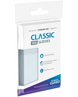Štitnici za karte Ultimate Guard Classic Soft Sleeves - Standard Size, Prozirni (100 kom.)