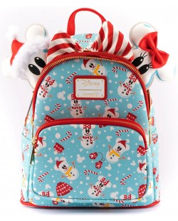 Ruksak Loungefly Disney: Mickey Mouse - Snowman Mickey & Minnie