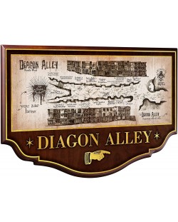 Replika The Noble Collection Movies: Harry Potter - Diagon Alley Plaque, 43 cm