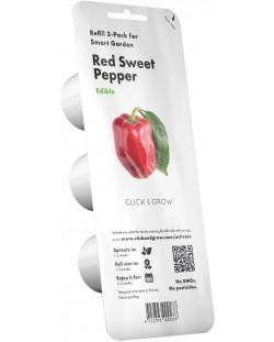 Sjeme Click and Grow - Crvena slatka paprika, 3 punjenja