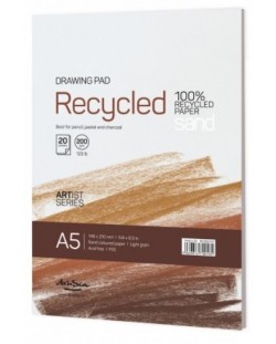 Blok za crtanje Drasca - Recycled drawing pad, А5, 20 listova