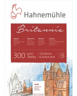 Blok Hahnemuhle - Britania Matt, 17 x 24, 12 listova