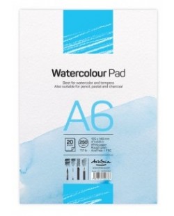 Blok za crtanje Drasca - Watercolour pad, 250g, 20 listova, А6