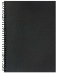 Blok za crtanje Winsor & Newton Black Paper - A3, 40 listova