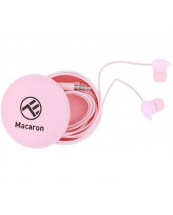 Slušalice s mikrofonom Tellur Macaron - ružičaste