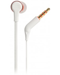 Slušalice s mikrofonom JBL - Tune 210, bijelo/ružičaste
