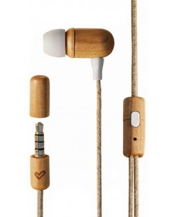 Slušalice s mikrofonom Energy Sistem - Eco Cherry Wood, smeđe