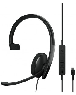 Slušalice s mikrofonom Sennheiser - EPOS SC 130, USB-C, crne