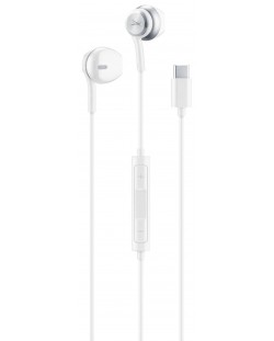 Slušalice s mikrofonom Cellularline - Altec Lansing USB-C, bijele