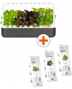 Smart posuda za biljke Click and Grow - Smart Garden 9, 13W + 9 punila za 3 vrste zelene salate