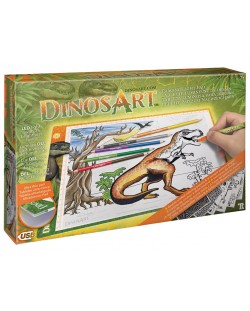 Svjetleća podloga za crtanje i kopiranje DinosArt - Dinosauri