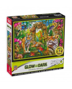 Svjetleća slagalica-zagonetka Master Pieces od 500 dijelova - U džungli