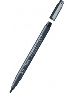 Fineliner flomaster Pentel Pointliner - 3.0 mm, crni