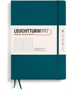 Rokovnik Leuchtturm1917 Composition - B5, zeleni, točkaste stranice, tvrdi uvez