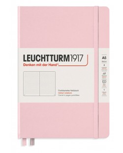 Bilježnica Leuchtturm1917 Muted Colours - А5, ružičasta, točkaste stranice