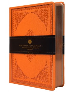 Bilježnica Victoria's Journals Old Book - В6, narančasta
